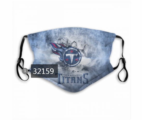 NFL 2020 Tennessee Titans #10 Dust mask with filter